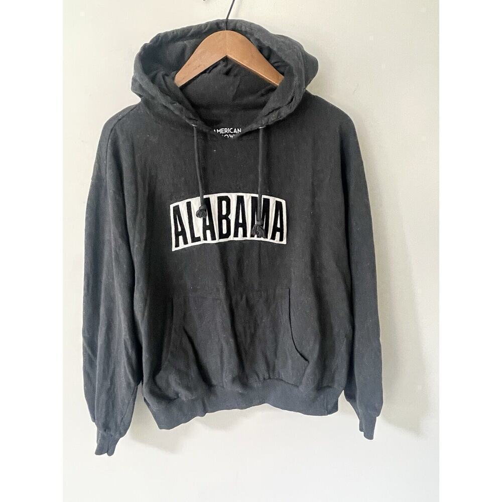 American Crown Men's Alabama Sweatshirt Hoodie Large Gray Pullover Academia